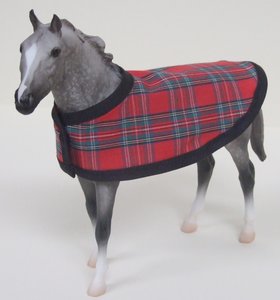 View Item Horse Blanket TARTAN - 1:12 Scale